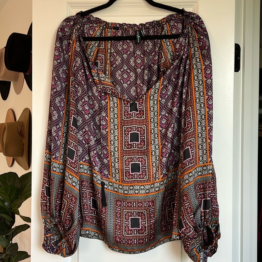 Guess by Marciano silk tunic top size S